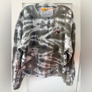 Aviator Nation Gray Tie-Dye Tee